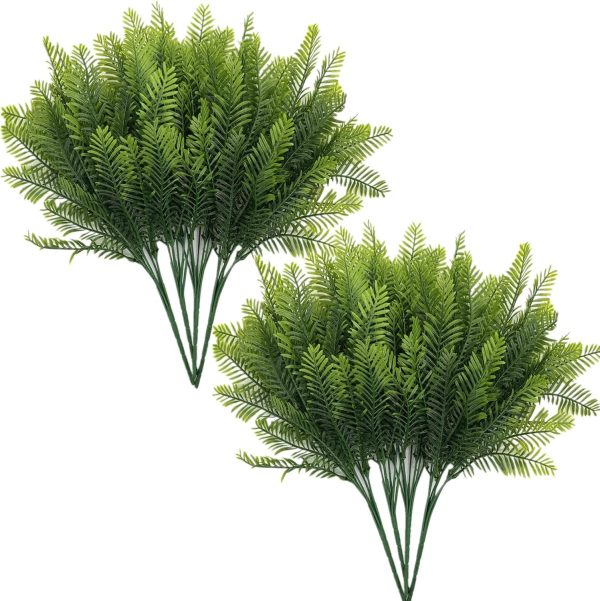 Artificial Agave Plant, 10 Inches Faux Shrubs Bushes Plants For Indoor Outdoor Bedroom Garden Greenery Uv Resistant Leaves Decor Wedding Party Office Planter Filler Diy Decoration Green 2 Pack