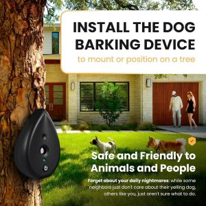 2024 Anti Bark Device And 75 Feet Neighbor Dog Silencer - 3 Level Bark Box Anti Bark Device, Bark Stop Devices Ultrasonic Dog Bark Control, Outdoor Bark Deterrent