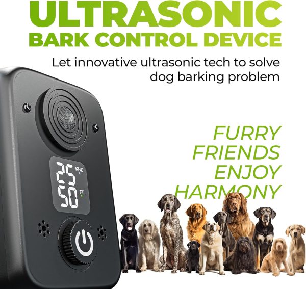 Quietcompanion Anti Barking Device For Dogs, 3 Modes Ultrasonic Bark Box, Bark Control Device, 50 Ft Dog Barking Silencer, Indoor & Outdoor Dog Bark Deterrent Devices.