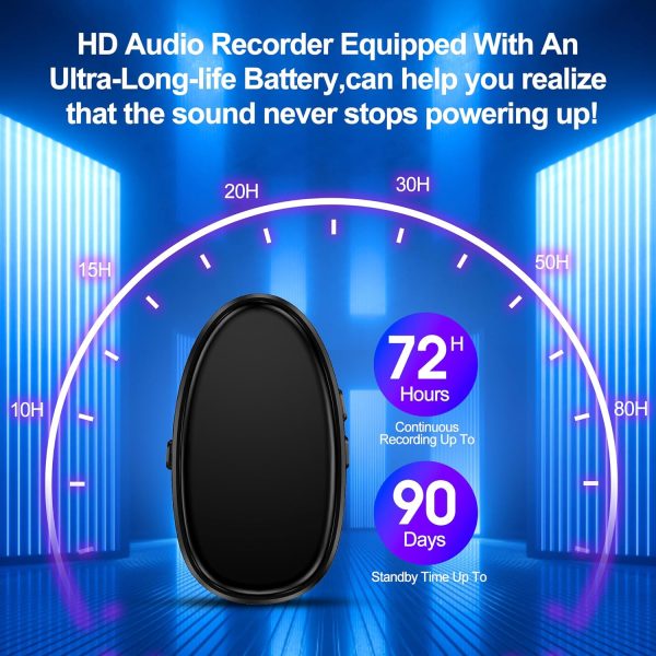 128Gb(1680 Hours) Magnetic Digital Voice Recorder With Ai-Triple Noise Reduction,Portable Audio Recorder Compatible With Smart Cell Phone/Pc Recording Device For Lectures,Meetings,Interviews,Black
