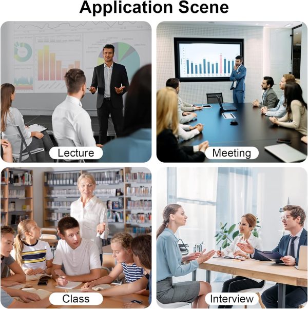 128Gb Voice Recorder For Learning And Work - Digital Audio Recorder With Voice Activated For Lecture Interview Meeting Class