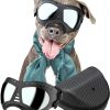 Nvted Dog Goggles Big Area Dog Sunglasses, Large Breed Windproof Snowproof Eye Protection Dog Glasses For Outdoor Driving Cycling (Large)