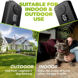 Quietcompanion Anti Barking Device For Dogs, 3 Modes Ultrasonic Bark Box, Bark Control Device, 50 Ft Dog Barking Silencer, Indoor & Outdoor Dog Bark Deterrent Devices.