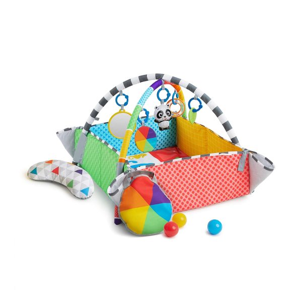 Baby Einstein 4-In-1 Kickin' Tunes Music And Language Play Gym And Piano Tummy Time Activity Mat