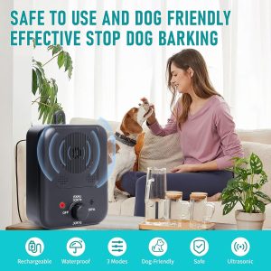 Anti Barking Devices, Dog Barking Stop Devices With 3 Modes, Rechargeable Ultrasonic Dog Barking Deterrent Devices 2 Pack