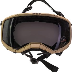 K9 Dog Goggles Tactical Protection Police Exceed Military Standards, Large (Army Brown)