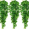 Ageomet 3Pcs Artificial Hanging Plants, 3.6Ft Ivy Vine For Wall House Room Indoor Outdoor Decoration (No Baskets)