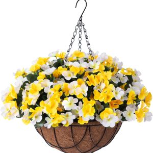 Inxugao Artificial Hanging Flowers With 12