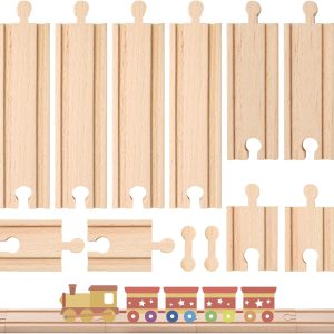 Asweets Wooden Train Set For Toddler,40 Piece With Train Track Electric Operated Fits Thomas,Brio,Melissa And Doug Magnet Battery Train Toy For 3 4 5 Years Old Boys
