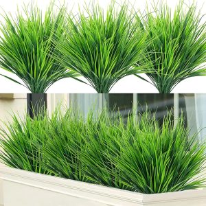 Artificial Agave Plant, 10 Inches Faux Shrubs Bushes Plants For Indoor Outdoor Bedroom Garden Greenery Uv Resistant Leaves Decor Wedding Party Office Planter Filler Diy Decoration Green 2 Pack