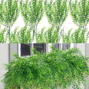 Summer Flower 10 Pack Artificial Boxwood Stems For Outdoors, Unfading In The Sun Plastic Faux Plants, Foliage Shrubs Greenery For Garden,Office,Patio,Wedding,Farmhouse Indoor Decoration