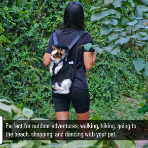 Mr. Pen- Pet Adjustable Dog Carrier Backpacks, Hiking Travel Backpack, Puppy Backpack, Dog Front Carrier