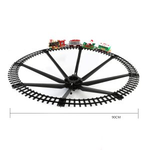 Christmas Train Sets for Under The Tree, Christmas Railway Train Set with Railway Track, Lights and Sounds Electric Train Set