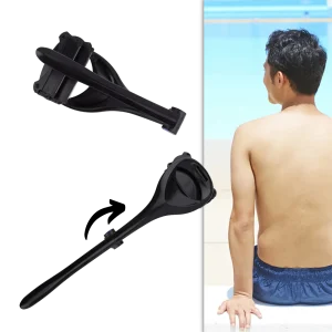 Foldable Back Hair Shaver with Two Heads