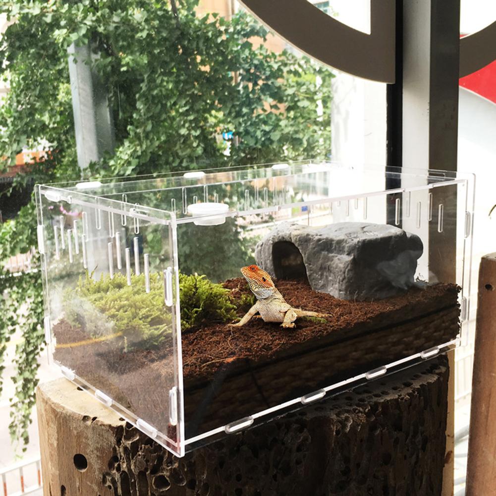 Premium Pvc Transparent Reptile Enclosure Terrarium Tank