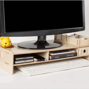 Computer Monitor Riser Mount Stand With Drawer
