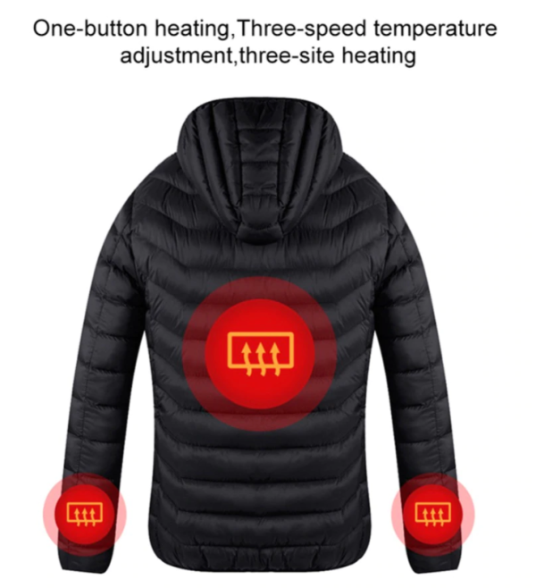 Snap On Heated Electric Jacket Battery Operated