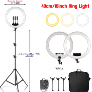 Ring Light Led With Tripod Studio Photo Lamp For Photography, Makeup, And Youtube Live