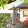 2-In-1 Waterproof Metal Bird Feeder – Outdoor Hanging Wild Bird Feeder