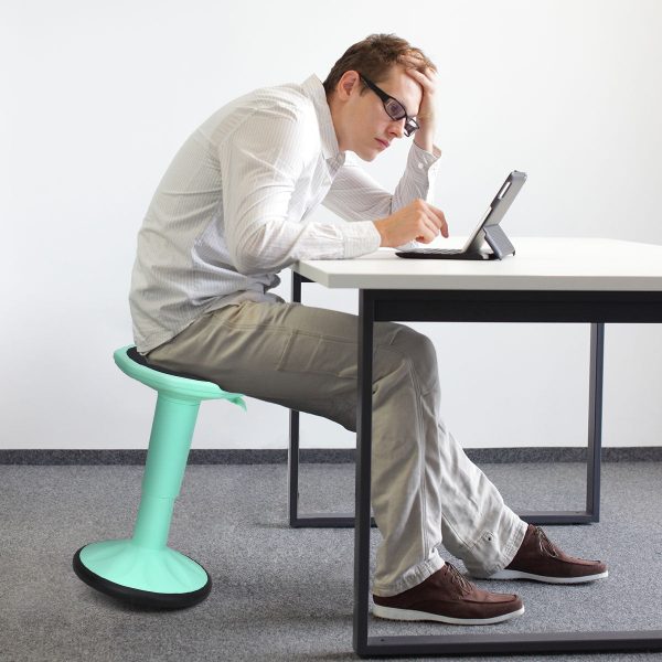 Adjustable Standing Wobble Desk Chair Stool