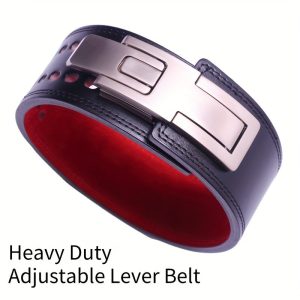 13Mm Weightlifting Training Belt With Buckle, Strength Training