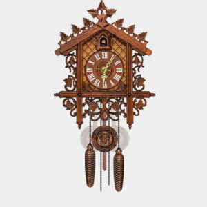 Antique Battery Operated Cuckoo Wall Clock