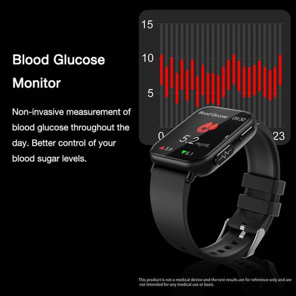 Zeronicks Smart Watch Ecg Blood Sugar Heart Rate Blood Pressure Sleep Monitoring Weather News Sports
