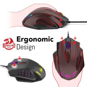 Wired Light Rgb Pc Gaming Mouse With Side Buttons