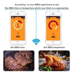 Wireless Digital Bluetooth Meat Bbq Thermometer