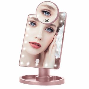 Lighted Magnifying Makeup Mirror Countertop Vanity 10X