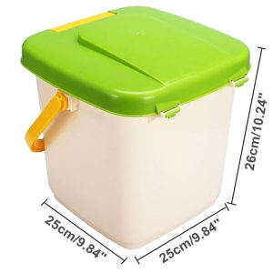 Large Kitchen Countertop Plastic Compost Tumbler Bin 12L
