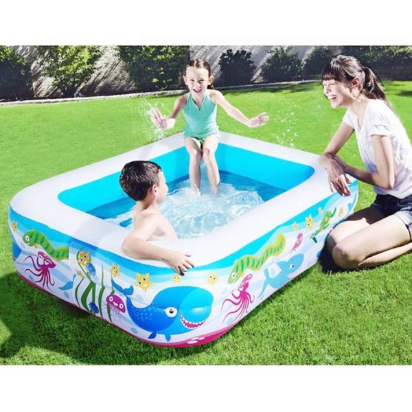 Inflatable Blow Up Above Ground Plastic Swimming Pool