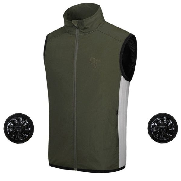 Men'S Air Conditioned Cooling Jacket Ice Vest