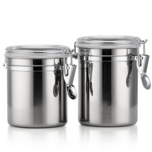 Stainless Steel Kitchen Storage Canister Set 4Pcs