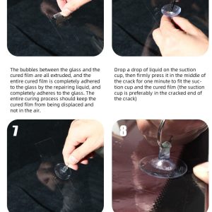 Auto Glass Windshield Repair Resin Kit 5 Bottles Set