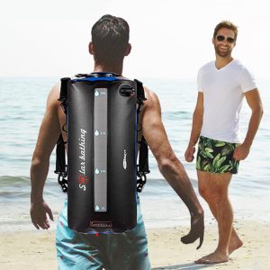 Large Outdoor Camping Solar Shower Bag With Pump