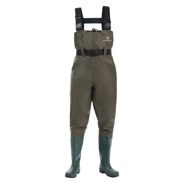 Premium Breathable Mens' Fishing Chest Waders With Boots