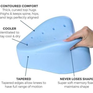 Orthopedic Knee Pillow With Cooling Memory Foam