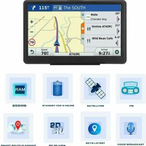 7 Inch Car & Truck Gps Navigation System 256Mb+8Gb Navigator