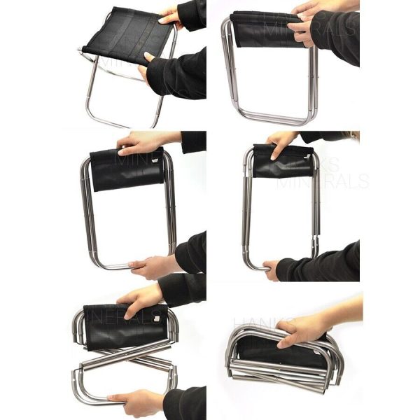 Folding Camping Stool - Portable Outdoor Chair For Hiking