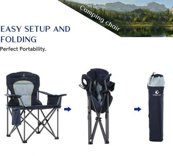 Portable Camping Chair With Cup Holder