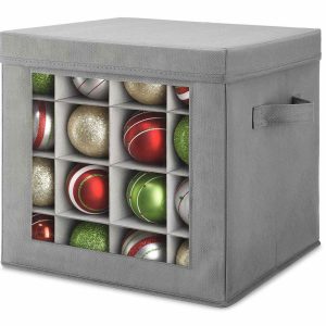 Large Christmas Ornament Storage Container Box 12"