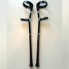 Lightweight Black Forearm Walking Crutches