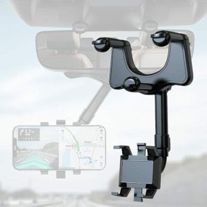 Universal Car Rearview Mirror Hands Phone Holder