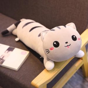 Cute Plush Long Stuffed Cat Pillow
