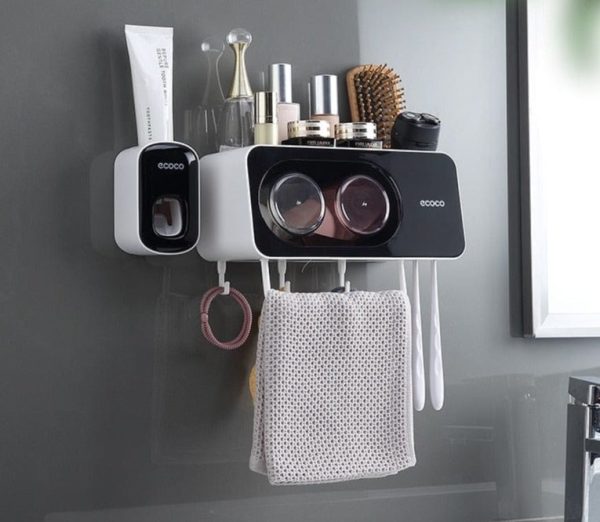Eco Squeeze Wall-Mounted Toothpaste Dispenser Kit Innovative Bathroom Solution