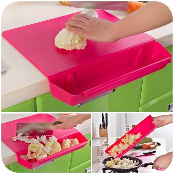 2-In-1 Creative Cutting Board With Side Storage