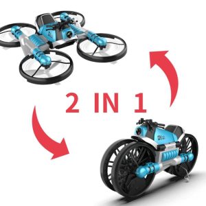 2-In-1 Quadcopter Uav Aircraft Motorcycle 2.4Ghz 4-Axis Gyro Rc Drone