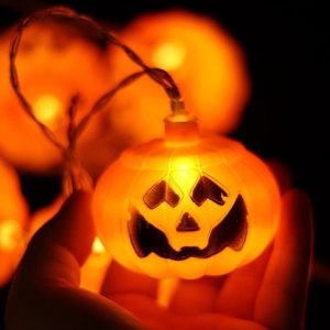 Led Halloween Pumpkin Ghost Skeletons Bat Spider String Lights