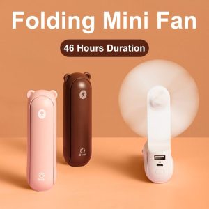 3-In-1 Handheld Mini Fan With Flashlight & Portable Charger
